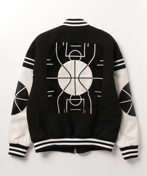 B'2nd(ビーセカンド)の「MPD BOX BASKETBALL VARSITYJACKET(その他アウター・メンズ・ブラック・M)」の2枚目の写真