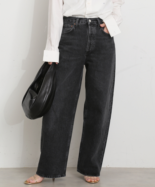 AGOLDE(エーゴールドイー)の「【AGOLDE / エーゴールドイー】 LOW RISE BAGGY PARADOX(デニムパンツ・レディース・チャコールグレー・26/25/27/24)」の5枚目の写真