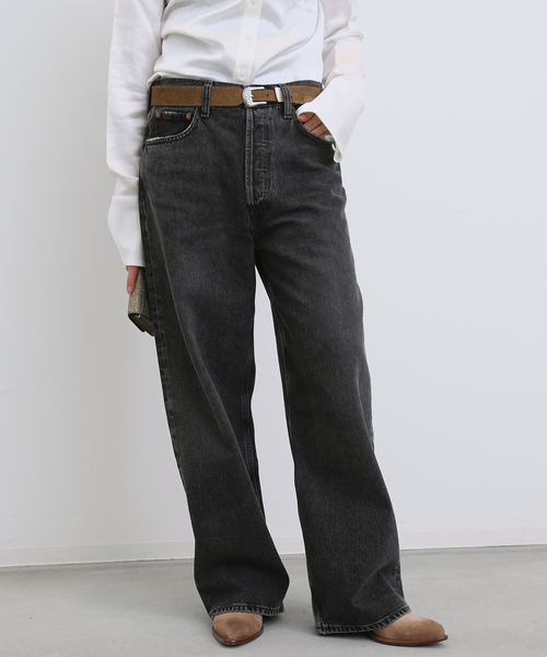 AGOLDE(エーゴールドイー)の「【AGOLDE / エーゴールドイー】 LOW RISE BAGGY PARADOX(デニムパンツ・レディース・チャコールグレー・26/25/27/24)」の20枚目の写真