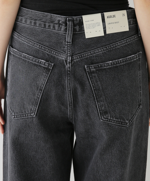 パンツ AGOLDE LOW RISE BAGGY VOID AGOLDE Low Rise Baggy in Void | FWRD