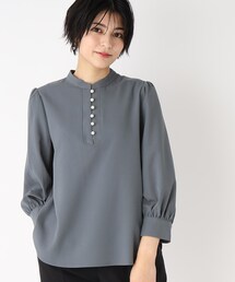 index | 2WAY パール調ボタンジョーゼットブラウス(シャツ/ブラウス)