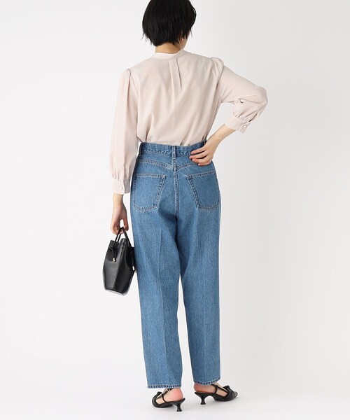 index（インデックス）の「◆2WAY パール調ボタンジョーゼットブラウス（シャツ/ブラウス・レディース・チャコールグレー/ライトベージュ/ライトブルー・36/38/40/42）」の19枚目の写真