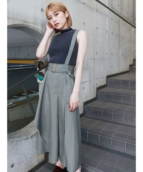 MURUA（ムルーア）の「ミニマルストライプニット（ニット/セーター・レディース・ブラック/ベージュ/ブルー・FREE）」の19枚目の写真