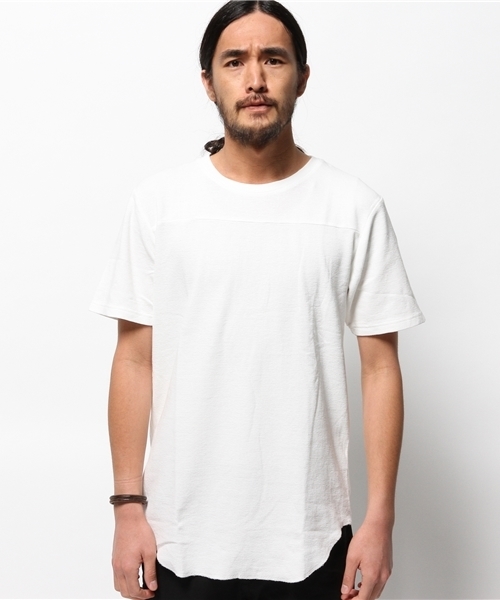 WEGO（ウィゴー）の「WEGO/ロングワッフルTシャツ（Tシャツ/カットソー・メンズ・ホワイト/ホワイト系その他/ブルー/カーキ・MEDIUM/LARGE）」の6枚目の写真