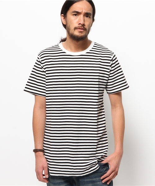 WEGO（ウィゴー）の「WEGO/ロングワッフルTシャツ（Tシャツ/カットソー・メンズ・ホワイト/ホワイト系その他/ブルー/カーキ・MEDIUM/LARGE）」の14枚目の写真