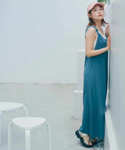 B:MING by BEAMS(ビーミングバイビームス)の「B:MING by BEAMS / ノット マキシワンピース(ワンピース・レディース・ブラウン/ベージュ/ブルー系その他・SMALL/MEDIUM)」の18枚目の写真