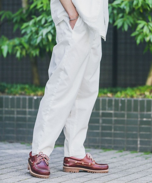 URBAN RESEARCH Sonny Label（アーバンリサーチサニーレーベル）の「『別注』BAEXFATE×Sonny Label　ムラ染リップストップイージーパンツ（その他パンツ・メンズ・アイボリー/ブラック/ブルー・LARGE/MEDIUM）」の4枚目の写真