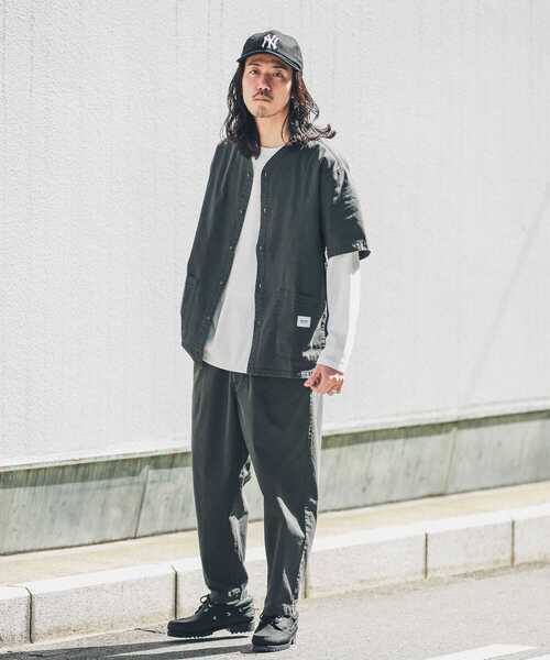 URBAN RESEARCH Sonny Label（アーバンリサーチサニーレーベル）の「『別注』BAEXFATE×Sonny Label　ムラ染リップストップイージーパンツ（その他パンツ・メンズ・アイボリー/ブラック/ブルー・LARGE/MEDIUM）」の7枚目の写真