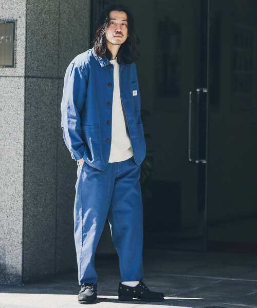 URBAN RESEARCH Sonny Label（アーバンリサーチサニーレーベル）の「『別注』BAEXFATE×Sonny Label　ムラ染リップストップイージーパンツ（その他パンツ・メンズ・アイボリー/ブラック/ブルー・LARGE/MEDIUM）」の14枚目の写真