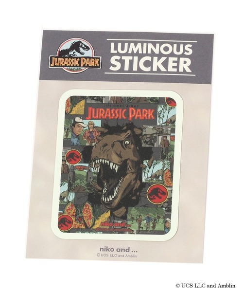 niko and...（ニコアンド）の「【ジュラシック・パーク】コラボ蓄光ステッカー（ステッカー/テープ・レディース・ホワイト/オレンジ/ダークグレー/グリーン・0）」の3枚目の写真