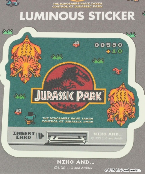 niko and...（ニコアンド）の「【ジュラシック・パーク】コラボ蓄光ステッカー（ステッカー/テープ・レディース・ホワイト/オレンジ/ダークグレー/グリーン・0）」の5枚目の写真