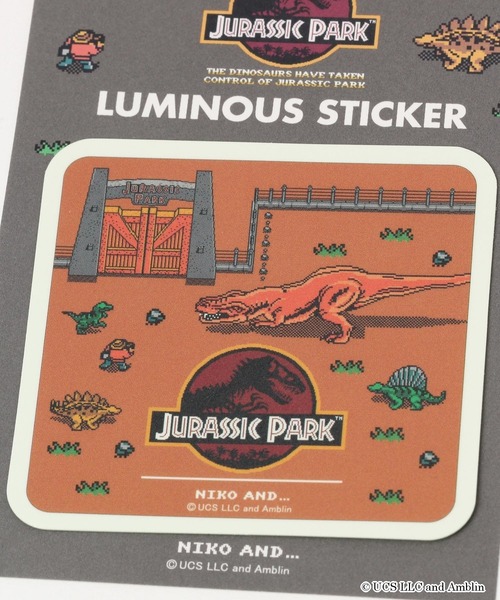 niko and...（ニコアンド）の「【ジュラシック・パーク】コラボ蓄光ステッカー（ステッカー/テープ・レディース・ホワイト/オレンジ/ダークグレー/グリーン・0）」の6枚目の写真