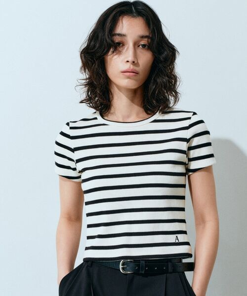 CODE A（コードエー）の「open back mini tops（Tシャツ/カットソー・レディース・ブラック/ブラック系2・00）」の3枚目の写真