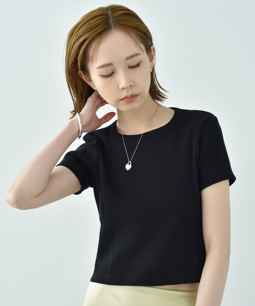 CODE A（コードエー）の「open back mini tops（Tシャツ/カットソー・レディース・ブラック/ブラック系2・00）」の7枚目の写真