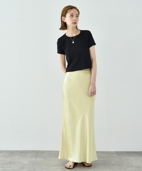 CODE A（コードエー）の「open back mini tops（Tシャツ/カットソー・レディース・ブラック/ブラック系2・00）」の10枚目の写真