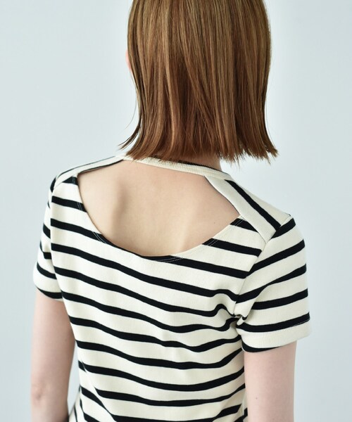CODE A（コードエー）の「open back mini tops（Tシャツ/カットソー・レディース・ブラック/ブラック系2・00）」の12枚目の写真