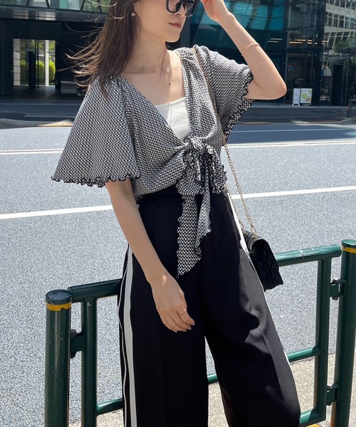 one after another NICE CLAUP(ワンアフターアナザーナイスクラップ)の「ラインジャージパンツ(スラックス・レディース・ブラック/スモークピンク/ライトベージュ・FREE)」の20枚目の写真