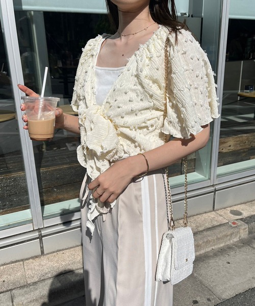 one after another NICE CLAUP(ワンアフターアナザーナイスクラップ)の「ラインジャージパンツ(スラックス・レディース・ブラック/スモークピンク/ライトベージュ・FREE)」の12枚目の写真