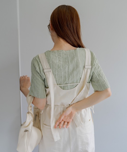 Kastane（カスタネ）の「シャギーTee（Tシャツ/カットソー・レディース・サックスブルー/グリーン/アイボリー・FREE）」の13枚目の写真