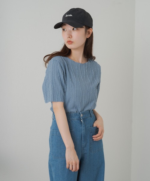 Kastane（カスタネ）の「シャギーTee（Tシャツ/カットソー・レディース・サックスブルー/グリーン/アイボリー・FREE）」の22枚目の写真