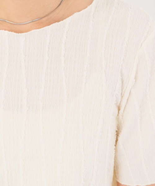 Kastane（カスタネ）の「シャギーTee（Tシャツ/カットソー・レディース・サックスブルー/グリーン/アイボリー・FREE）」の6枚目の写真