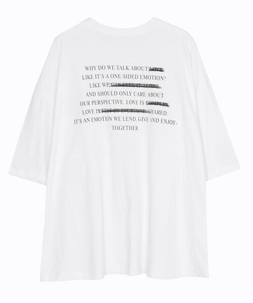 Figments（フィグメンツ）の「message Tシャツ（Tシャツ/カットソー・レディース・ホワイト/ブラック・FREE）」の22枚目の写真