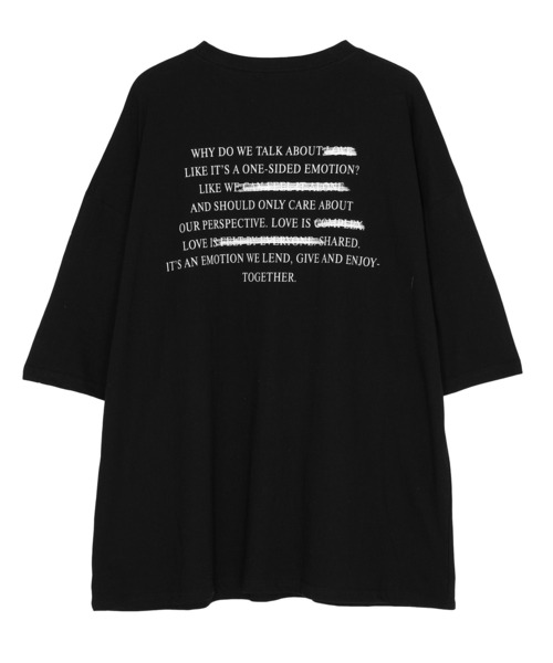 Figments（フィグメンツ）の「message Tシャツ（Tシャツ/カットソー・レディース・ホワイト/ブラック・FREE）」の7枚目の写真