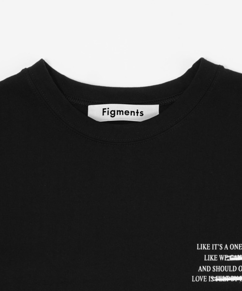 Figments（フィグメンツ）の「message Tシャツ（Tシャツ/カットソー・レディース・ホワイト/ブラック・FREE）」の8枚目の写真