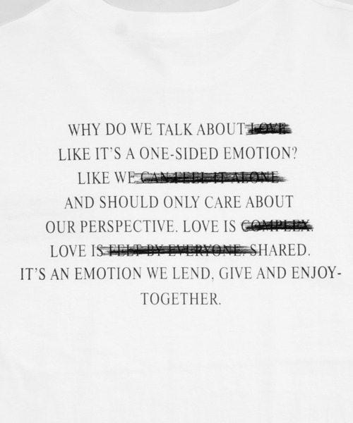 Figments（フィグメンツ）の「message Tシャツ（Tシャツ/カットソー・レディース・ホワイト/ブラック・FREE）」の12枚目の写真