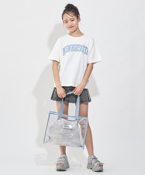 LOVETOXIC（ラブトキシック）の「パイピングビニールトートBAG【SWIM】（バックパック/リュック・キッズ・ブラック/ベージュ/サックスブルー/ピンク・FREE）」の19枚目の写真