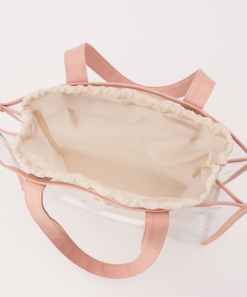 LOVETOXIC（ラブトキシック）の「パイピングビニールトートBAG【SWIM】（バックパック/リュック・キッズ・ブラック/ベージュ/サックスブルー/ピンク・FREE）」の9枚目の写真