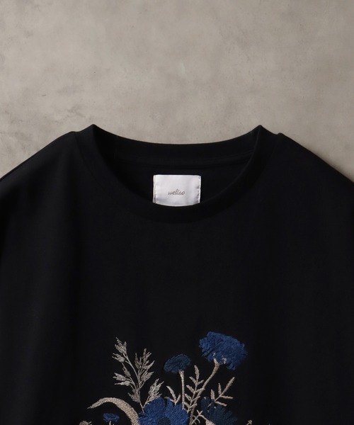 【新品】SELEZZA LONDON Tシャツ トップス フラワー 花 welise/ウェライズ】HQクリアコットンファブリック レトロ