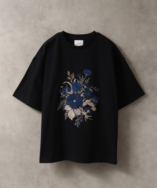 welise/ウェライズ】HQクリアコットンファブリック レトロフラワー刺繍