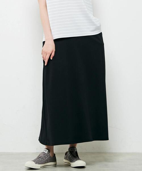 MELROSE claire(メルローズ クレール)の「【シンプル大人イージーロングスカート】(スカート・レディース・ブラック/チャコールグレー/ブルー・FREE)」の2枚目の写真