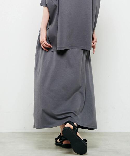 MELROSE claire(メルローズ クレール)の「【シンプル大人イージーロングスカート】(スカート・レディース・ブラック/チャコールグレー/ブルー・FREE)」の17枚目の写真