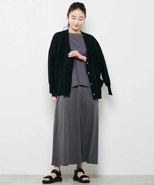 MELROSE claire(メルローズ クレール)の「【シンプル大人イージーロングスカート】(スカート・レディース・ブラック/チャコールグレー/ブルー・FREE)」の22枚目の写真