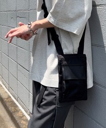 MONO-MART | ナイロン×シンセティックレザーコンビ マルチミニスクエアショルダーバッグ(ショルダーバッグ)