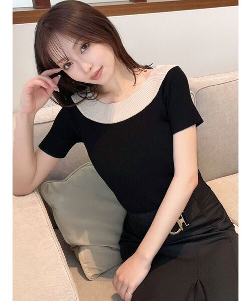 RESEXXY（リゼクシー）の「オフショルニットトップス（ニット/セーター・レディース・ホワイト/ブラック/オレンジ/その他1・FREE）」の20枚目の写真