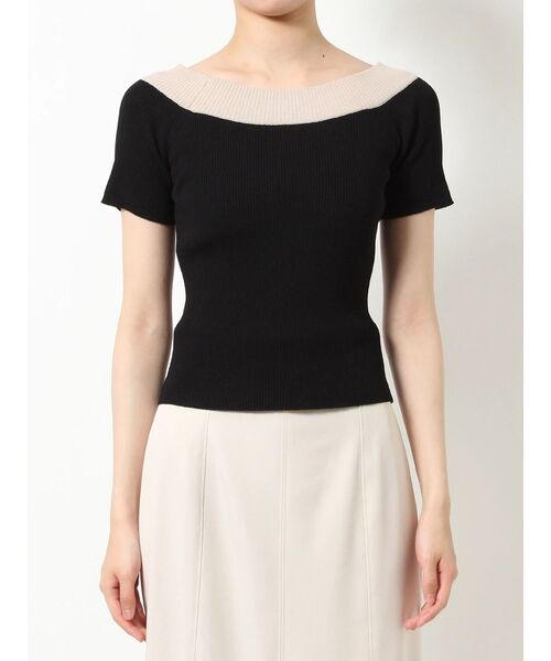 RESEXXY（リゼクシー）の「オフショルニットトップス（ニット/セーター・レディース・ホワイト/ブラック/オレンジ/その他1・FREE）」の6枚目の写真