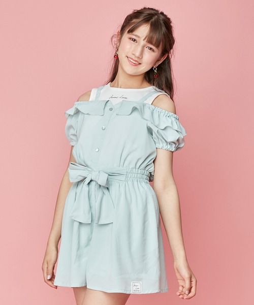 シフォンシャツ シャツブラウス ドッキングシャツとは JENNI love ジェニィラブ の シフォンブラウスドッキングトップス シャツ ブラウス