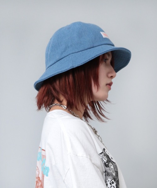 RNA（アールエヌエー）の「E4926 デニムベルハット（ハット・レディース・ブルー/ライトブルー/ホワイト×ブラック・FREE）」の16枚目の写真