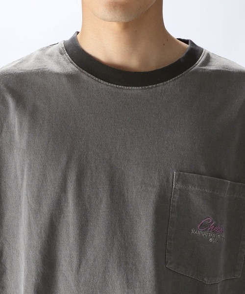 niko and...(ニコアンド)の「ピグメントリンガーロゴTシャツ(Tシャツ/カットソー・メンズ・チャコール/ピンク/ライトグリーン/オフホワイト・MEDIUM/LARGE)」の21枚目の写真