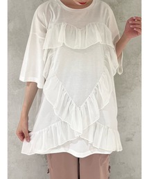 merry jenny | ハートフリルbig tee(Tシャツ/カットソー)