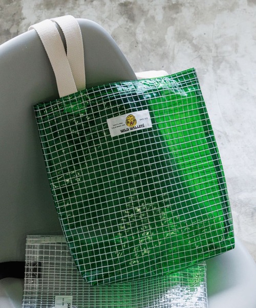 PBLIM（ページボーイリム）の「PBLIM/WWコラボビニールトートバック（トートバッグ・レディース・グレー系その他/グリーン/クリア・FREE）」の3枚目の写真