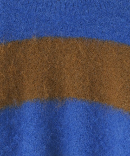 LOWRYS FARM（ローリーズファーム）の「シャギーボーダーＢＩＧプルオーバー　968413（ニット/セーター・キッズ・グレー/ピンク/ブルー・110cm/130cm/150cm）」の7枚目の写真