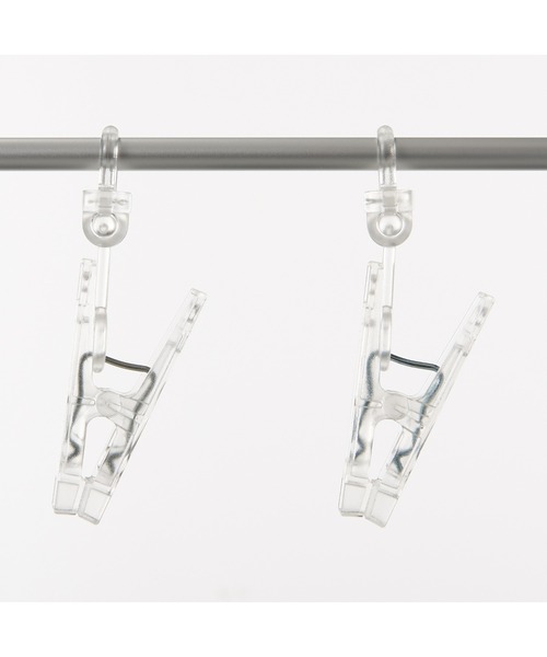 無印良品（ムジルシリョウヒン）の「アルミ角型ハンガー　４０ピンチ／約幅６１×奥行３６ｃｍ（ランドリーグッズ・メンズ・シルバー・FREE）」の6枚目の写真