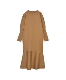 Re:EDIT | [2023A/W COLLECTION][低身長サイズ有]ミラノリブパフスリーブスポンジニットマーメイドワンピース(ワンピース)