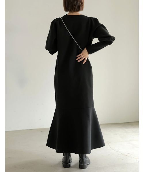 Re:EDIT（リエディ）の「[低身長サイズ有]ミラノリブパフスリーブ  