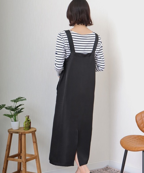 libelle more（リベル モア）の「《洗える》ビンテージツイル　ミリタリージャンバースカート（ジャンパースカート・レディース・モカ/グレイッシュベージュ/カーキ/ブラック・M）」の11枚目の写真