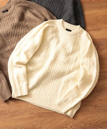 BEAMS | BEAMS / 5ゲージ ラムウール ケーブルニット(ニット/セーター)